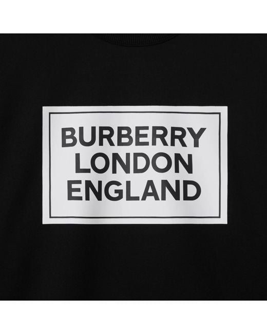 Burberry Black Round-Collar Long-Sleeve Hoodie for men