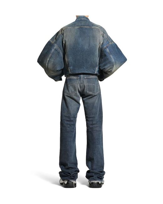 Balenciaga Blue Fitted Low-Waisted Jeans