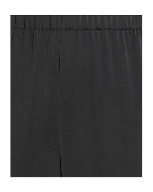 Rag & Bone Black Loose Solid Color Satin Trousers