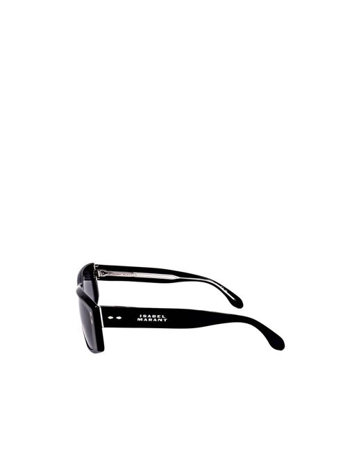 Isabel Marant White Geometric Frame Sunglasses