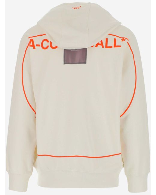 A_COLD_WALL* White A-Cold-Wall* Sphere Logo-Printed Zipped Hoodie for men