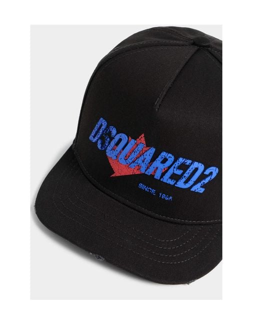 DSquared² Blue Logo Baseball Cap for men