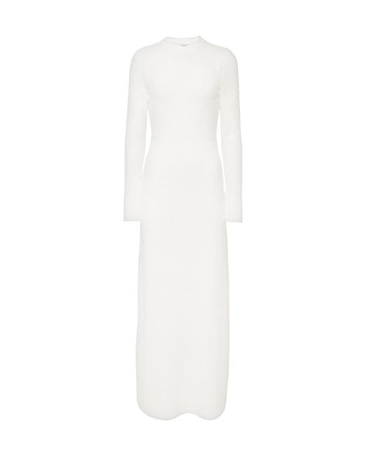 Proenza Schouler White Lara Cutout Bouclé Maxi Dress