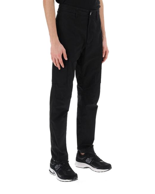 Stone Island Black Work Casual Pants for men