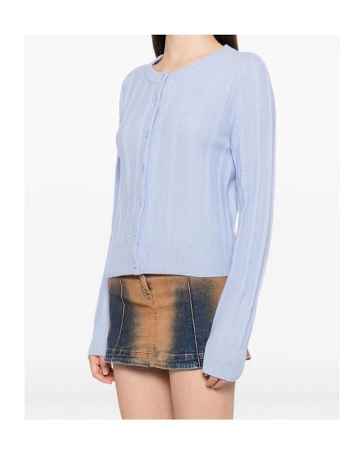 Reformation Blue Hannah Cardigan