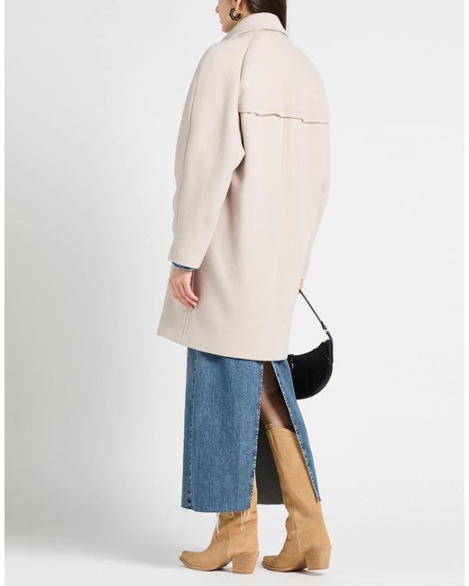 Isabel Marant Natural Loose Classic Single-Breasted Coat