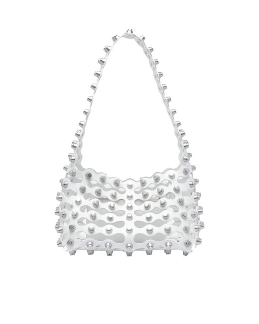 Alexander Wang White Studded Shoulder Bag