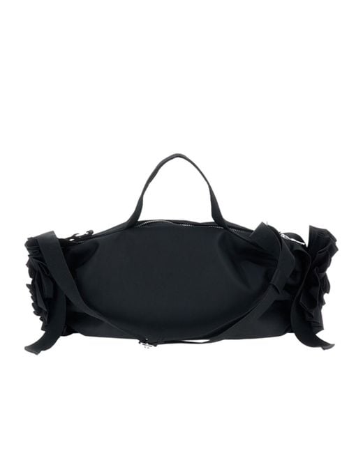 Simone Rocha Black Ruched Tote Bag
