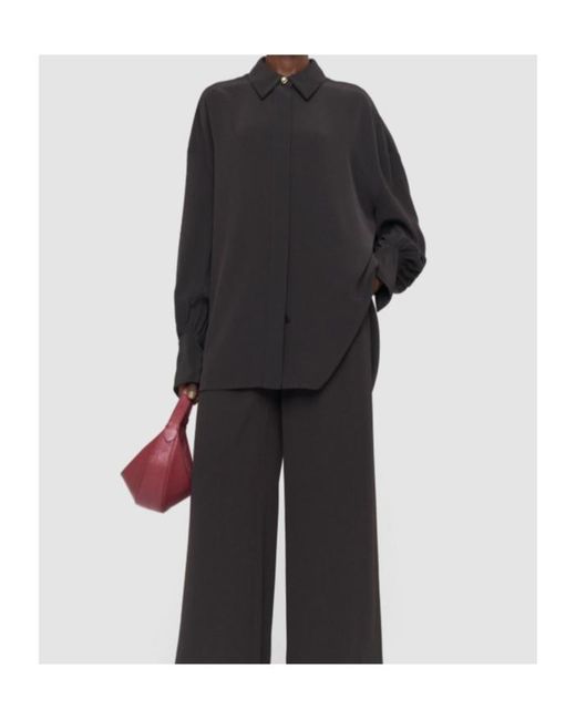Joseph Black Relaxed Button-Up Shirt