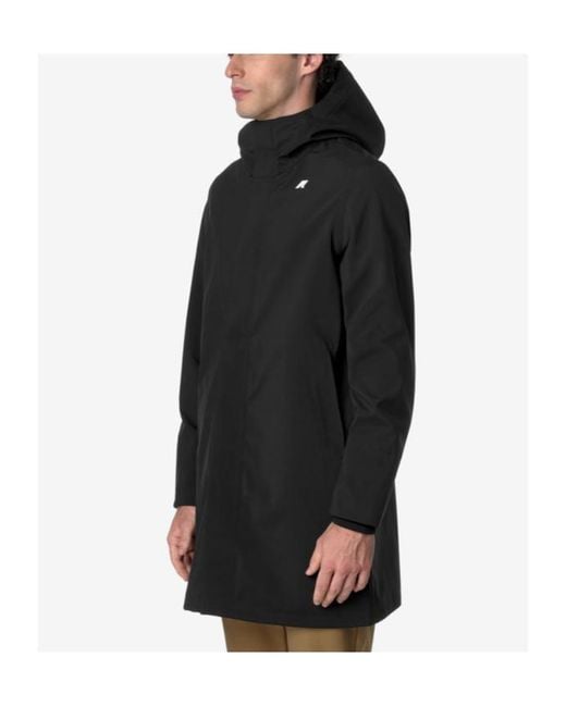 K-Way Black Thomas Bonded Parka for men