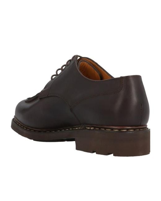 Paraboot Brown Round-Toe Business Shoes for men