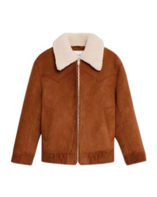 Stand Studio Brown Lillee Zip-Up Coat