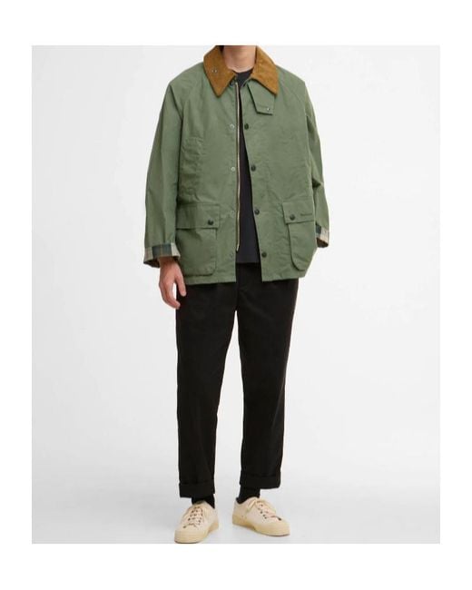 Barbour Green Oversized Bedale Casual Jacket for men