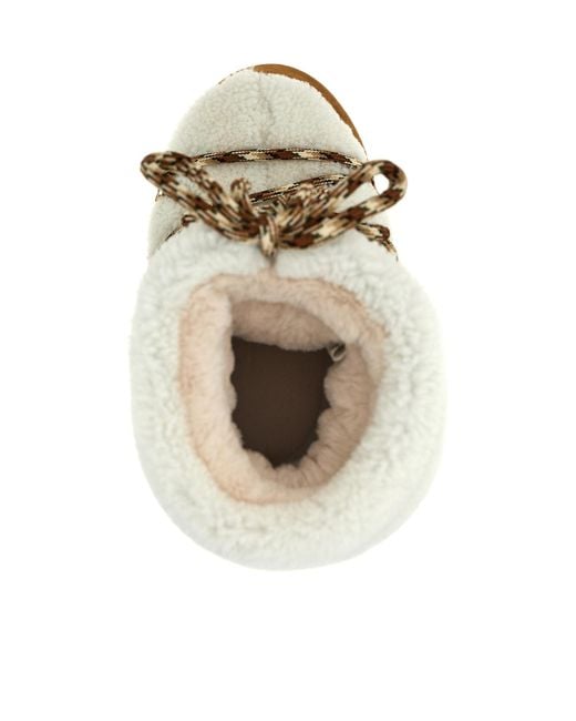 Moon Boot Natural Lab69 Icon Round Toe Snow Boots