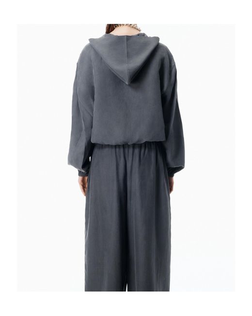 Alexander Wang Gray Buttoned Oversized Jacket