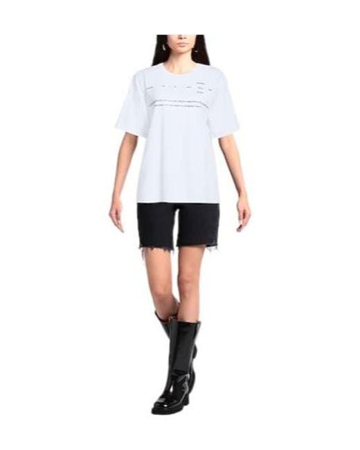 Sportmax White Casual Printed T-Shirt