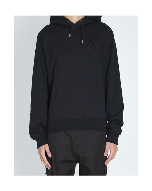 Dior Homme Cd Icon Drawstring Hoodie in Black for Men | Lyst