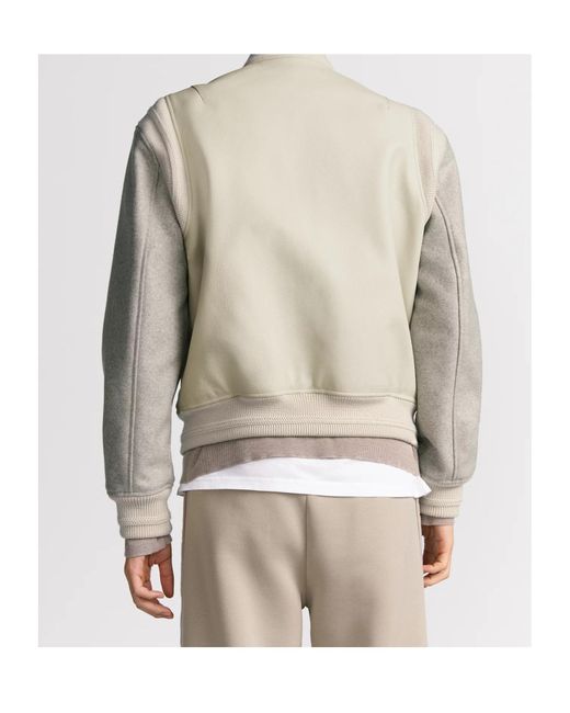 Dior White Cd Icon Varsity Jacket for men