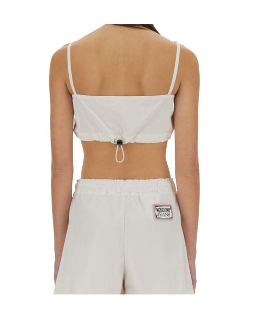 Moschino White Short Sling