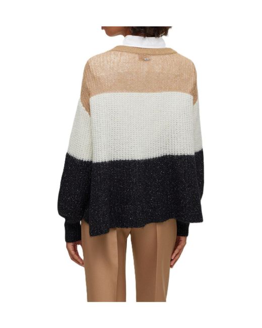 Boss Black Crew-Neck Knit Sweater