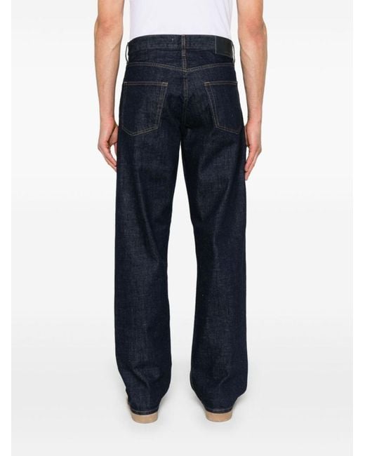sunflower Blue Logo Patch Straight-Leg Jeans for men