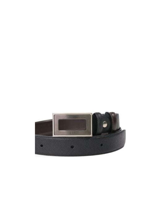 Dunhill White Logo Belt for men