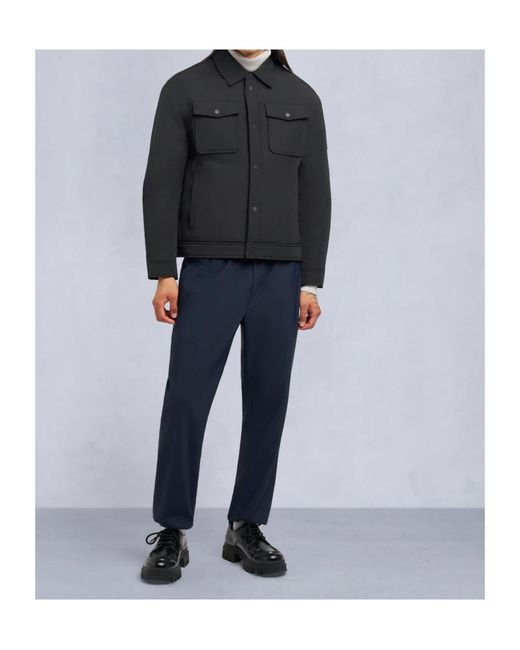 Moose Knuckles Black Button-Fastening Shirt Jacket for men