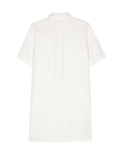 A.P.C. White Rosa Denim Mini Dress