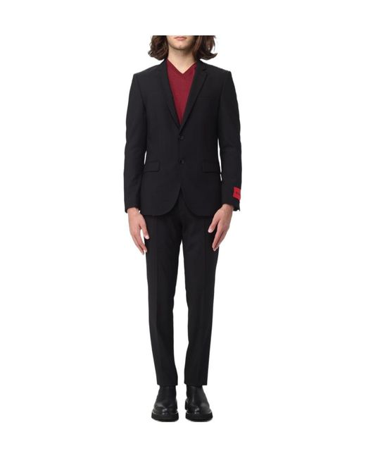 Boss Black Two-Piece Suit With Long-Sleeved Lapel And Suit Pants for men