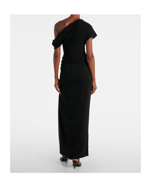 Jonathan Simkhai Black One-Shoulder Dress