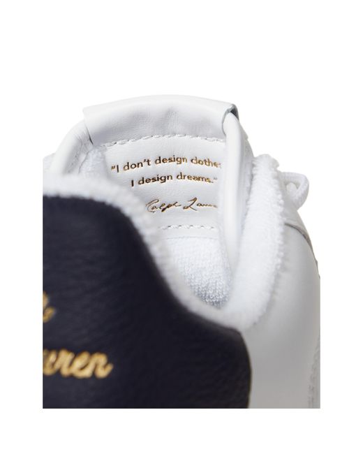 Polo Ralph Lauren White Minimalist Versatile Sneakers for men