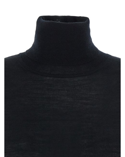 P.A.R.O.S.H. Black Turtleneck Knitted Jumper