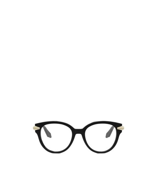BVLGARI White Bulgari Round Frame Glasses