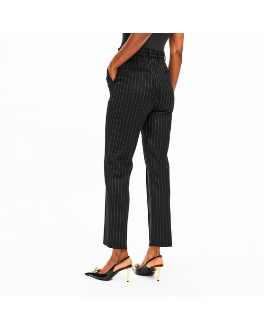 Dolce & Gabbana Black Stripe Tailored Trouser