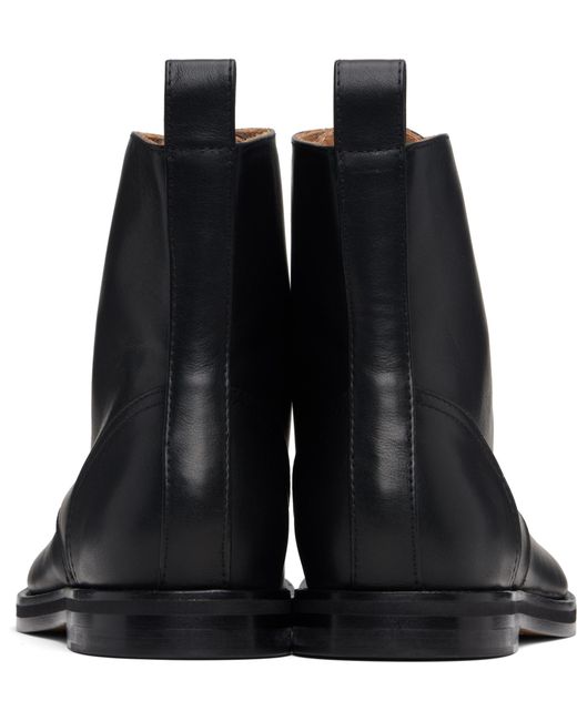 J.W. Anderson Black Lace-Up Ankle Boots