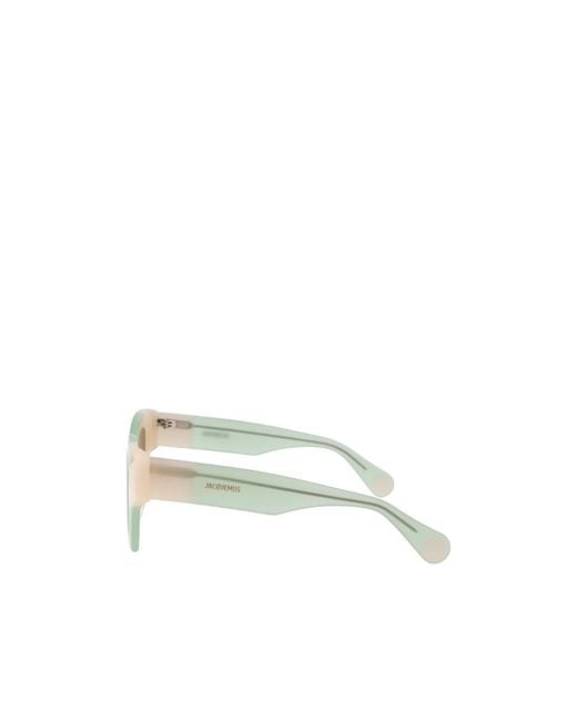 Jacquemus Green Logo Sunglasses for men