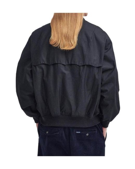 Barbour Black X Baracuta Ma-1 Harrington Jacket for men