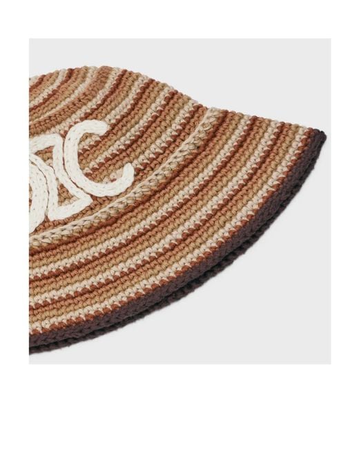 Céline Brown Crocheted Fisherman's Hat for men
