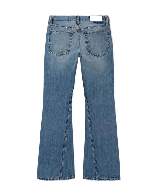 Re/done Blue Jeans With Belt Loops