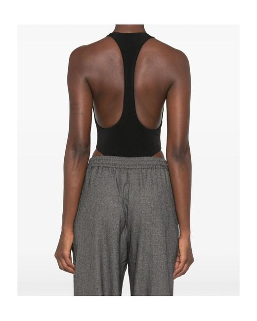 ANDAMANE Black Fonda Racerback Bodysuit