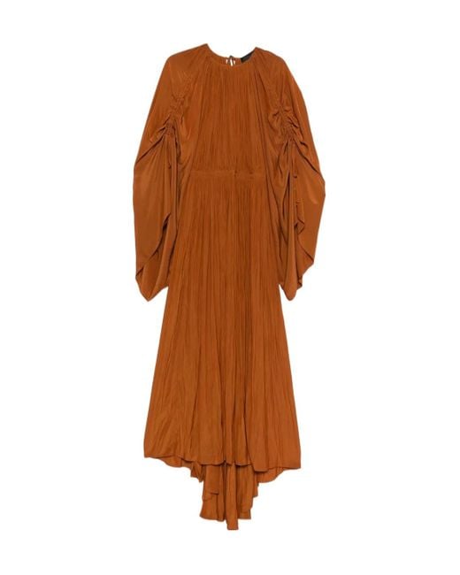 Lanvin Brown Long Sleeve Dress