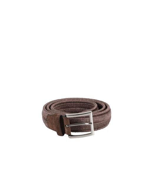 Orciani White Woven Belt for men