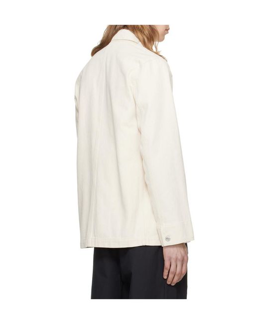 A.P.C. White Perec Denim Jacket for men