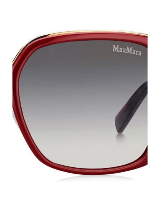 Max Mara White Square Sunglasses