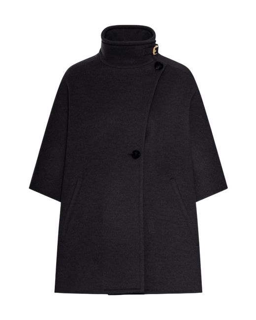 Max Mara Blue Turtleneck Jacket