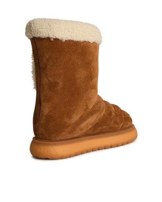 Moncler Brown Gaia Pocket Detailed Boots