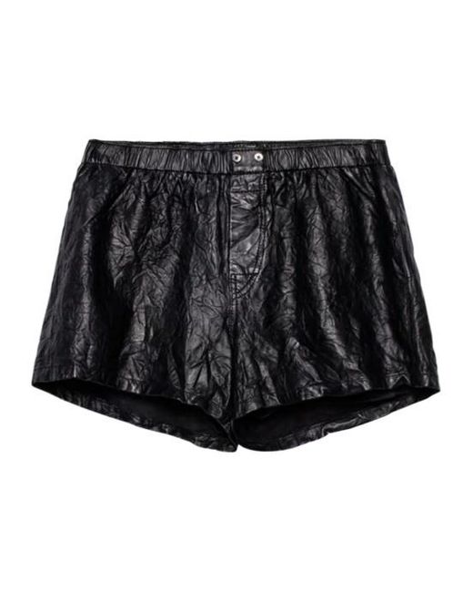 Zadig & Voltaire Women's Black Elastic Waist Shorts