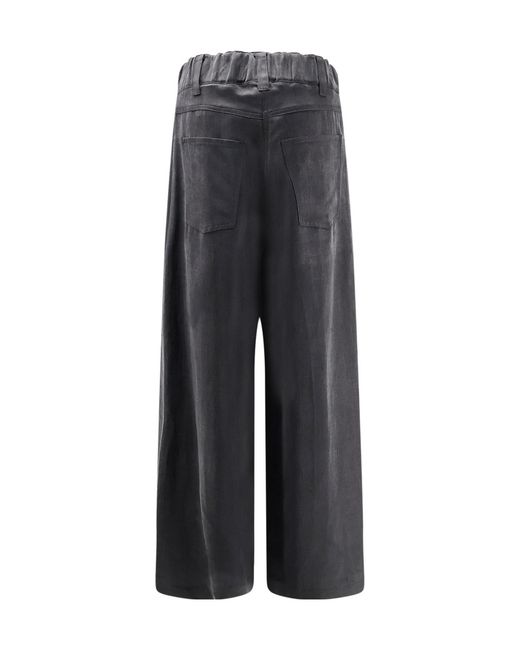 Alysi Gray Wide-Leg Pants