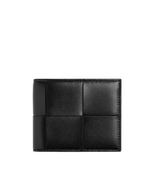 Bottega Veneta Black Cassette Small Bi-Fold Wallet for men