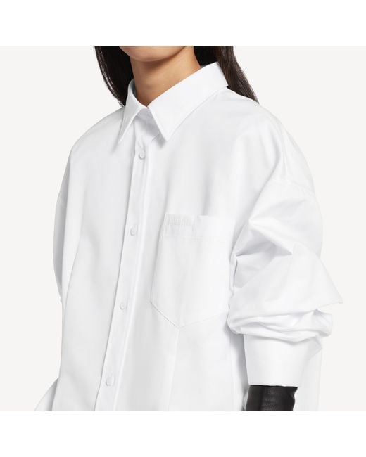 Balenciaga White Oversized Tailored Shirt